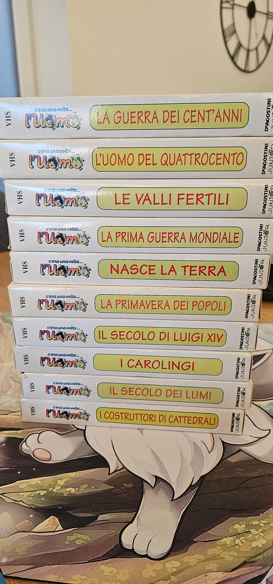 📼 Lotto VHS – “C’era una volta… l’Uomo” (DeAgostini Junior)